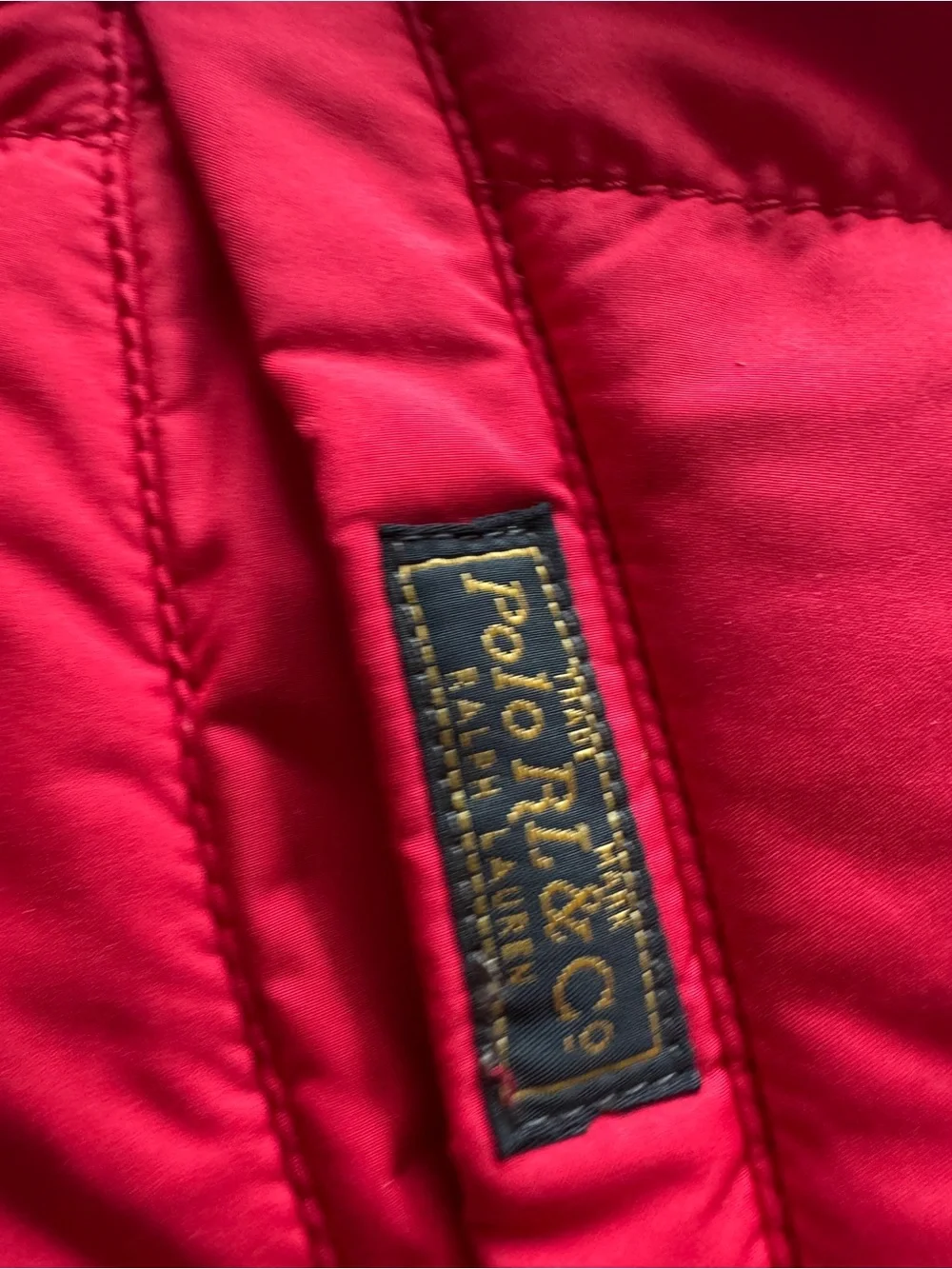 Ralph Lauren Reversible Down Puffer Vest in Red and Navy Blue-kids size 7